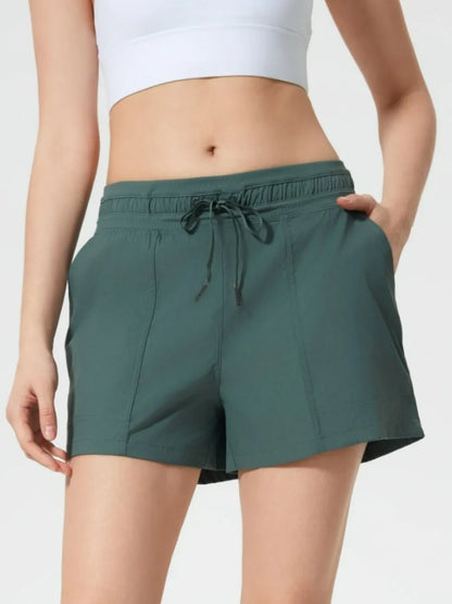Millennia Drawstring Active Shorts with Pockets Easy Apparels