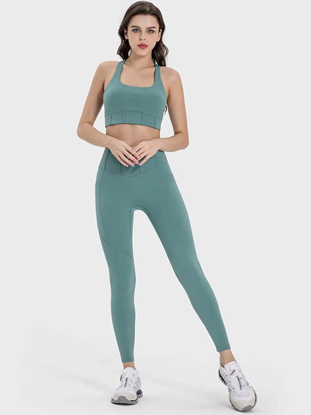 Millennia Square Neck Wide Strap Active Tank Easy Apparels