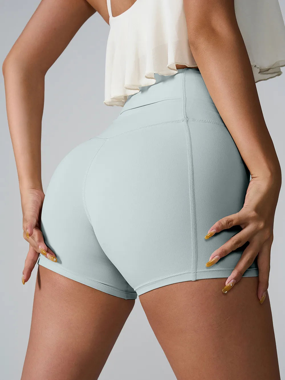 High Waist Active Shorts Easy Apparels