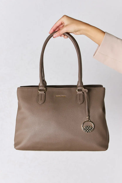 David Jones Structured Leather Handbag Easy Apparels