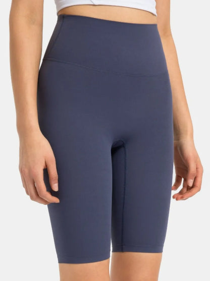 Millennia High Rise Wide Waistband Active Shorts Easy Apparels
