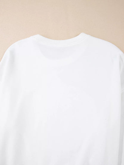 Halloween Pumpkin Patched Pattern Long Sleeve Sweatshirt Easy Apparels