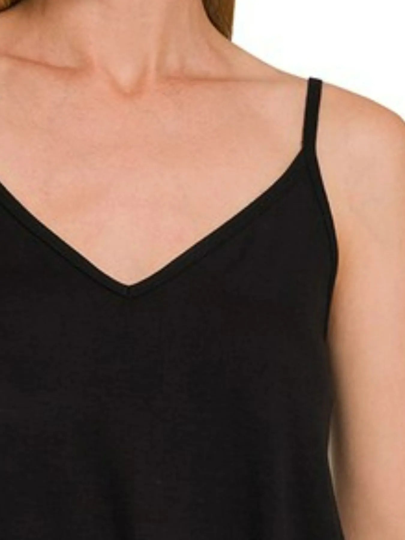 Trendsi Zenana Two-Way V and Scoop Neck Reversible Spaghetti Cami