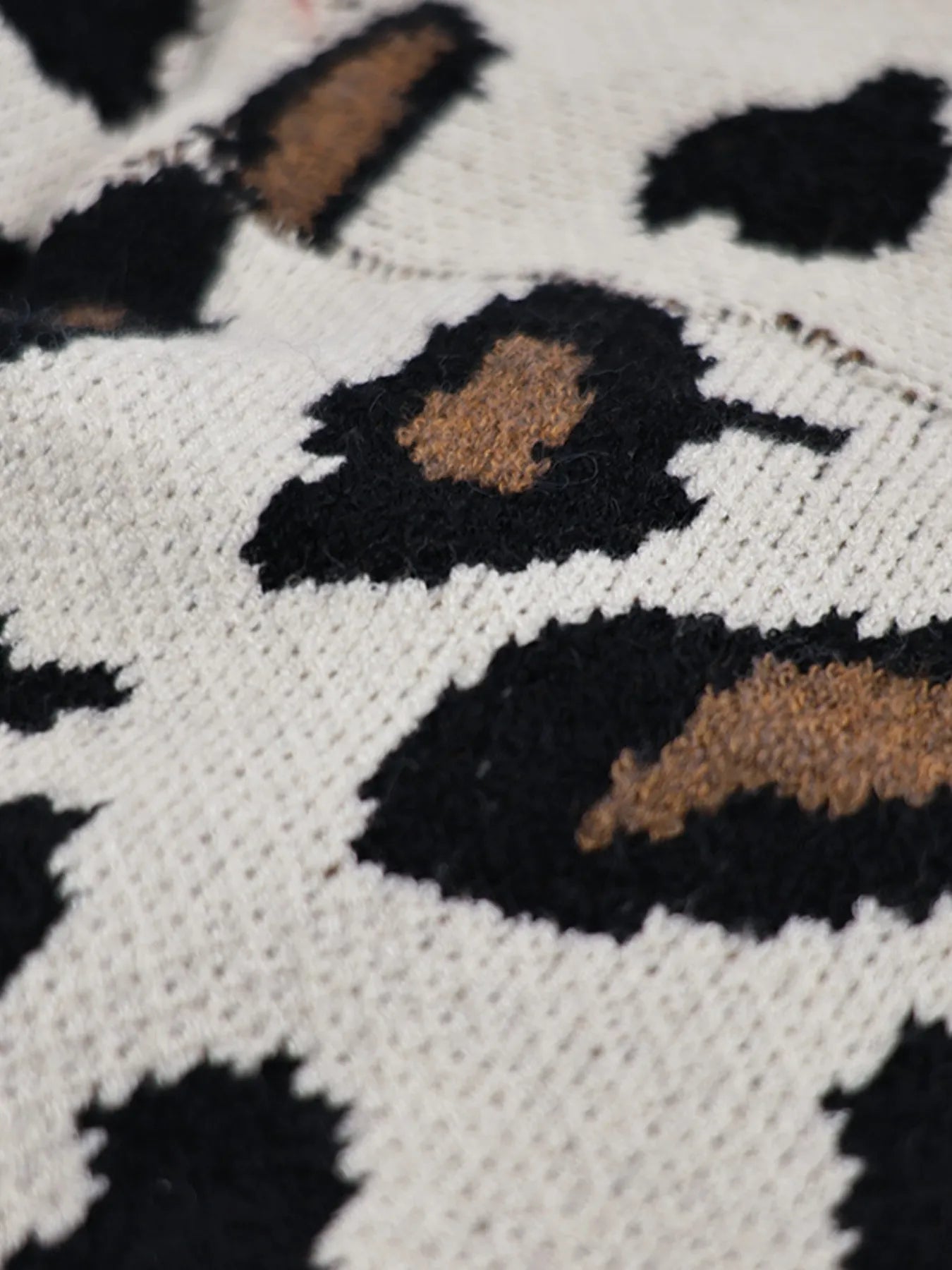 Leopard Tie Front Cardigan Easy Apparels
