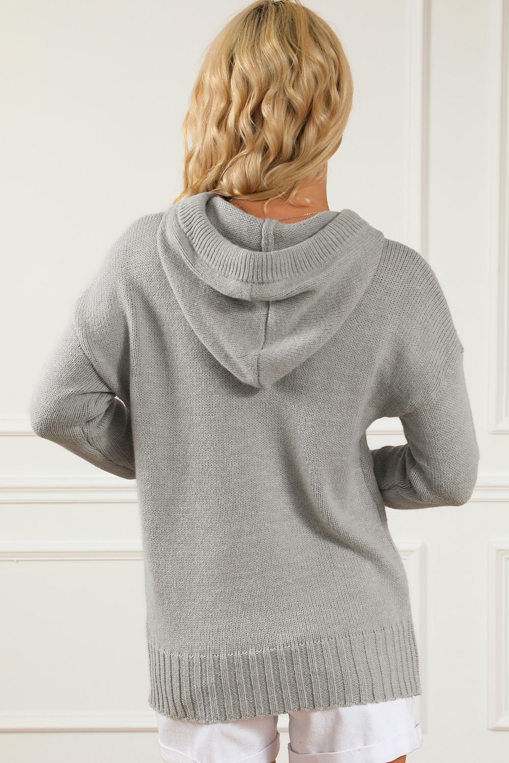 Drawstring Hooded Sweater with Pocket Easy Apparels