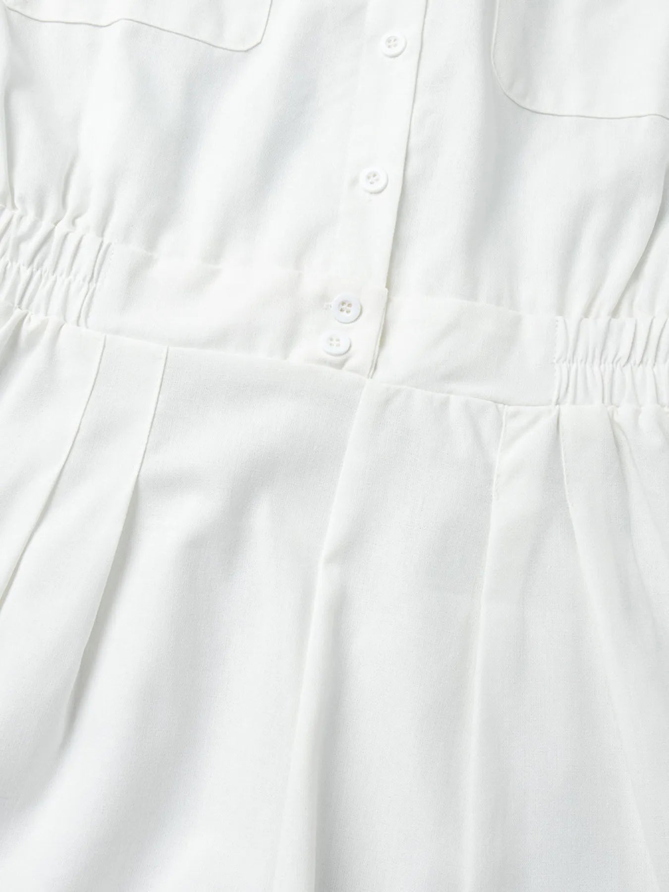 Casual Button Front Long Sleeve Romper Easy Apparels