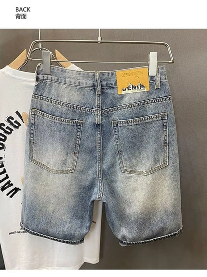 Men's Distressed Denim Shorts Easy Apparels