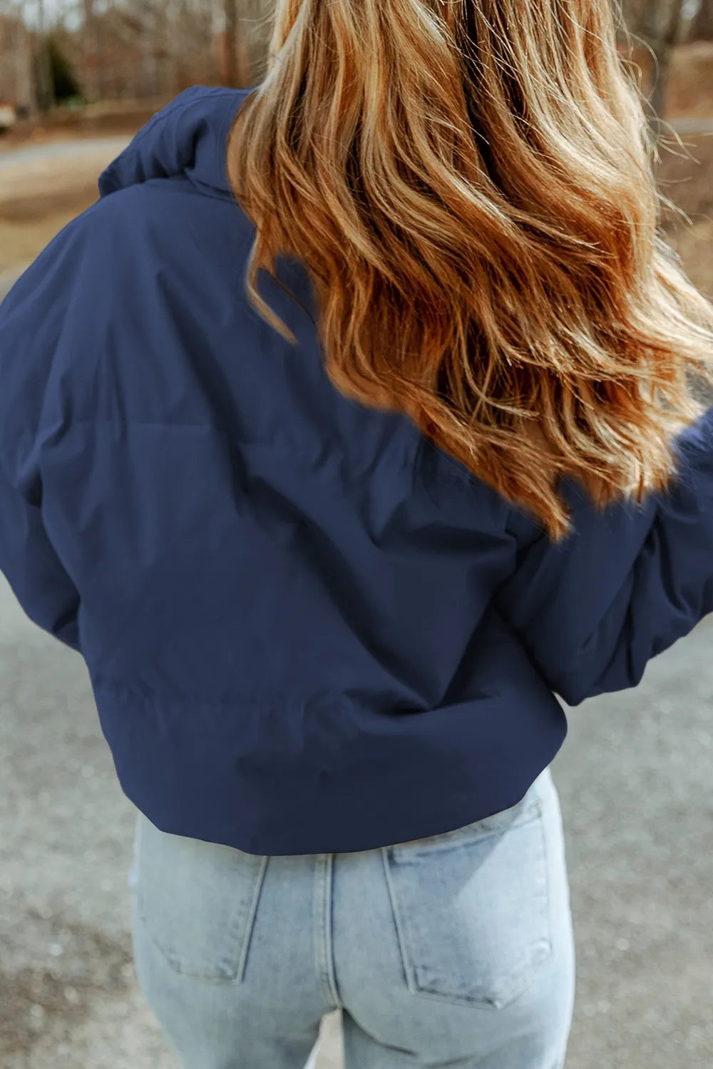 Zip Up Collared Neck Coat with Pockets Easy Apparels