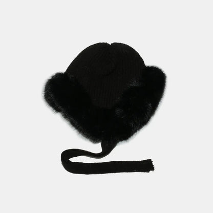 Thermal Tied Fuzzy Winter Hat Easy Apparels