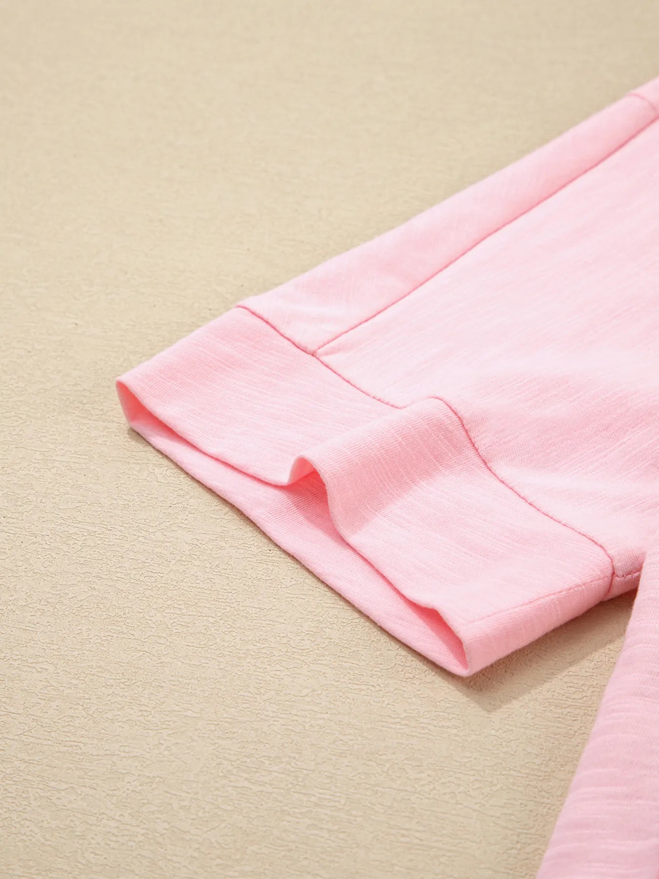 Trendsi Flower Patched Exposed Seam Oversized T Shirt