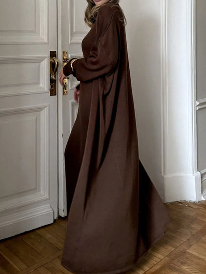 V-Neck Knit Dress and Cardigan Sweater Set Easy Apparels