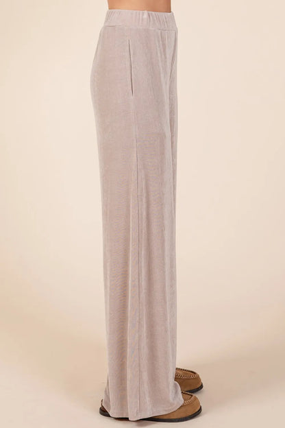 Mittoshop Elastic Waist Pants with Side Pockets Easy Apparels