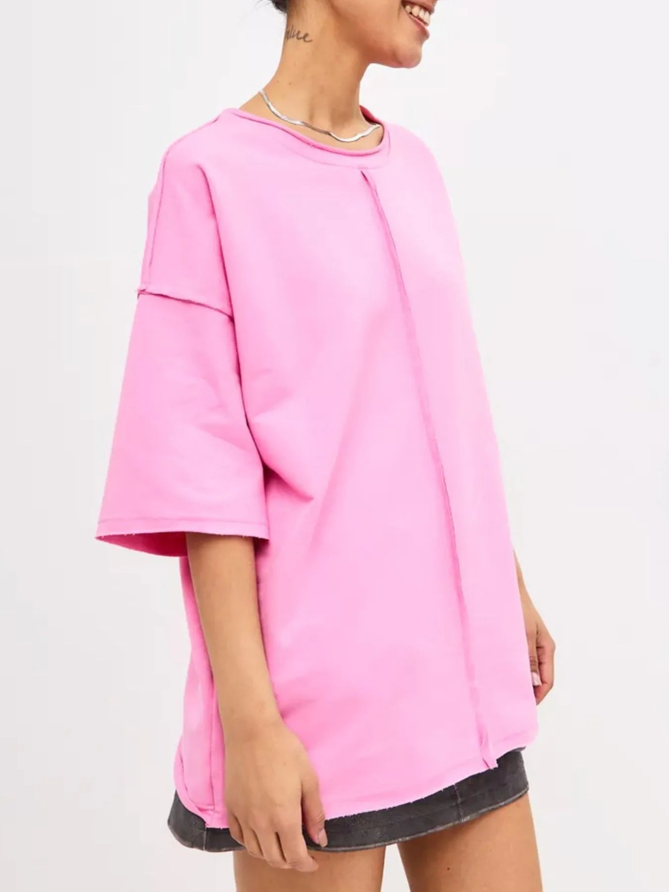 Trendsi Round Neck Half Sleeve T-Shirt