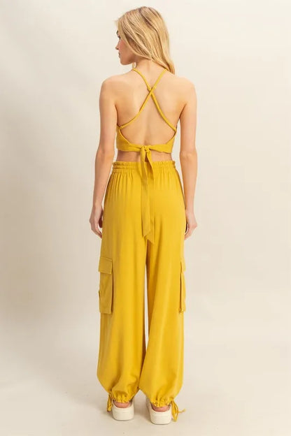 HYFVE Crop Top and Cargo Pants Set Easy Apparels