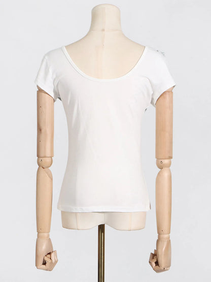 Trendsi Ruffled Round Neck Top