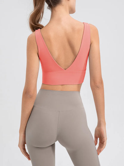 Scoop Neck Wide Strap Active Tank Easy Apparels