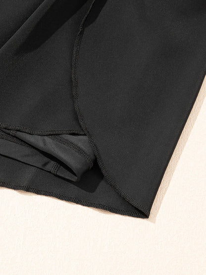 High Waisted Drawstring Swim Shorts Easy Apparels