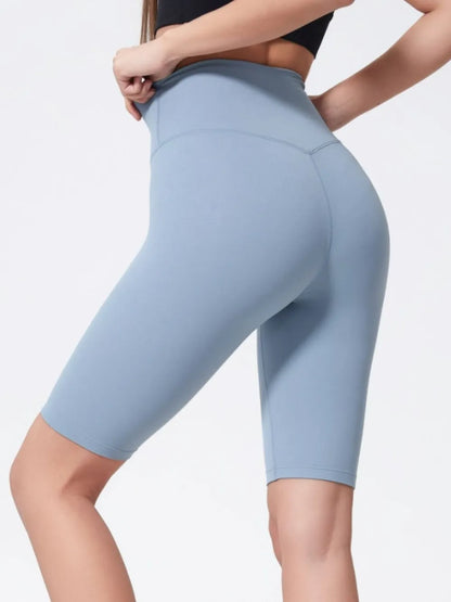 Millennia High Rise Wide Waistband Active Shorts Easy Apparels