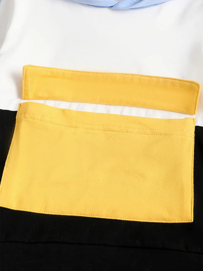 Children's Color Block Hoodie and Pants Set Easy Apparels