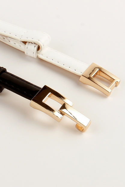 PU Skinny Belt Easy Apparels