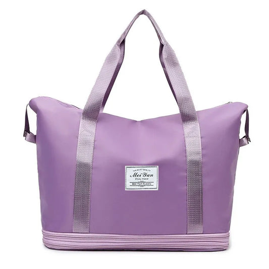 Oxford Cloth Travel Bag Lavender One Size Easy Apparels