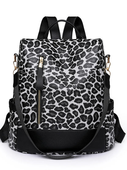 Leopard Print Backpack Bag Easy Apparels