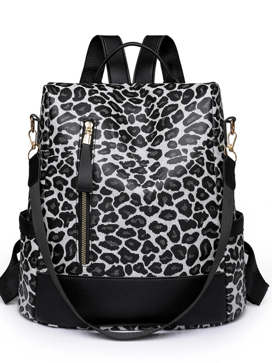Leopard Print Backpack Bag Easy Apparels