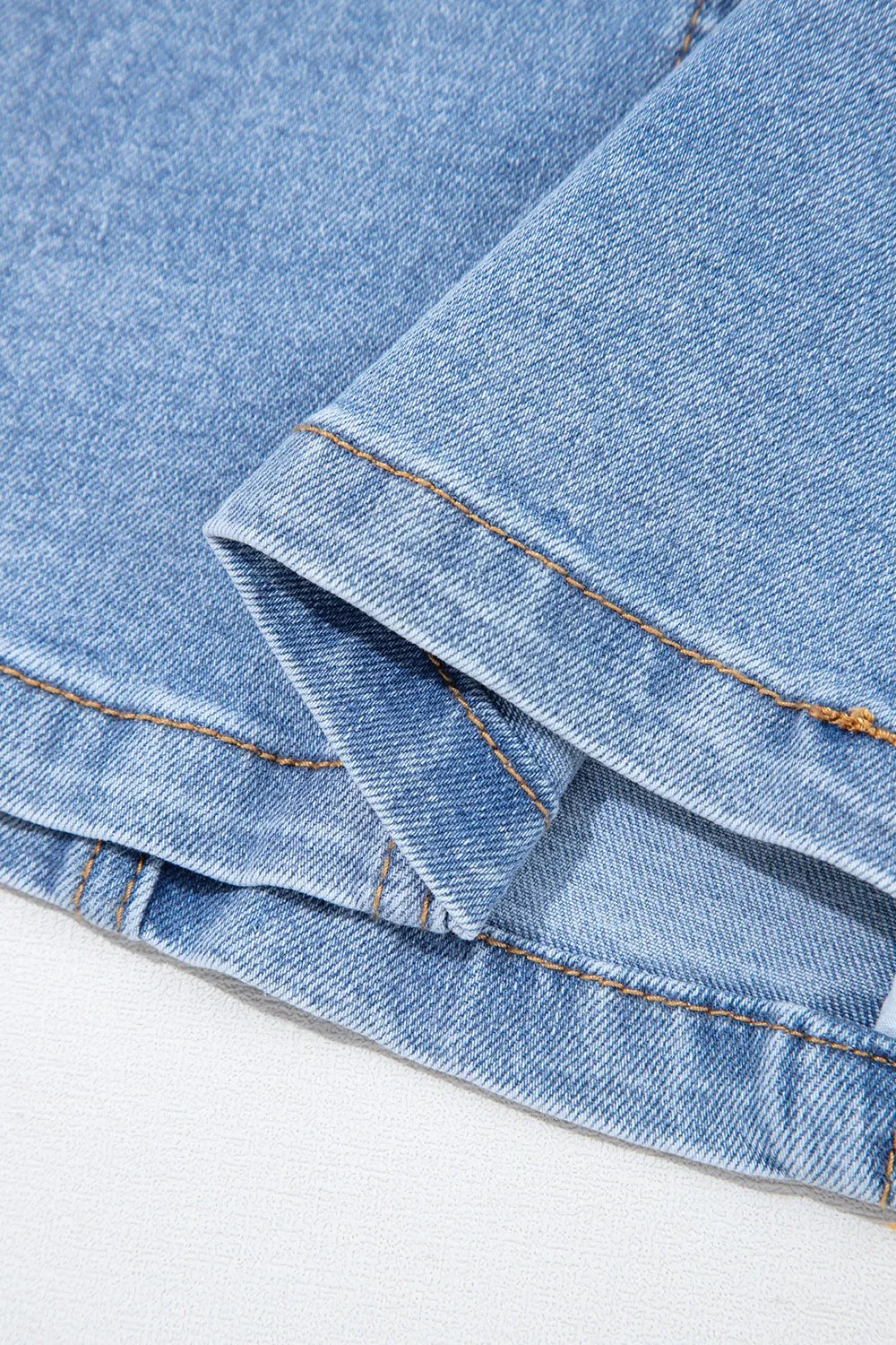Square Neck Wide Strap Denim Dress Easy Apparels