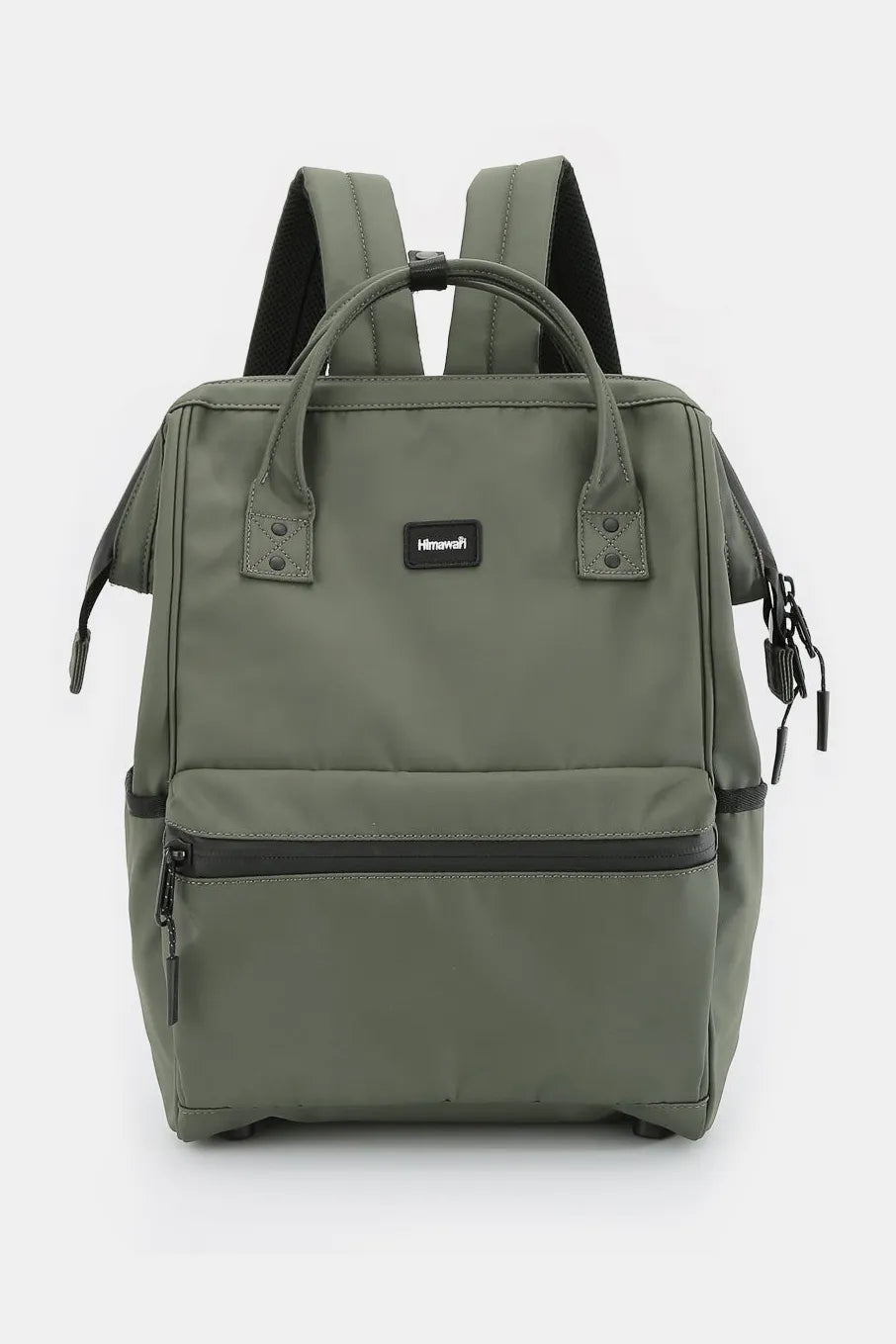 Himawari Waterproof Backpack Bag with External USB Port Green One Size Easy Apparels