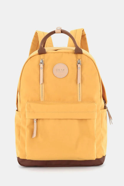 Himawari Waterproof Backpack Bag with Multilayer Pockets Yellow One Size Easy Apparels