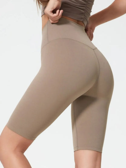 Millennia High Rise Wide Waistband Active Shorts Easy Apparels