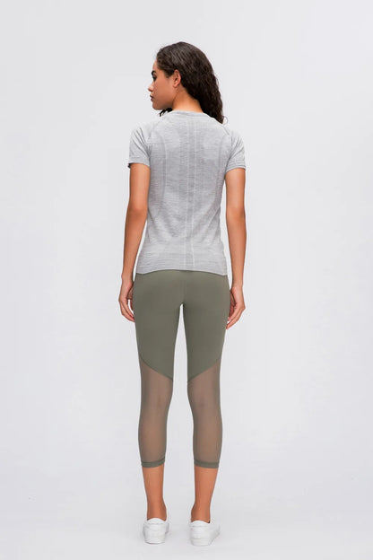 Millennia Round Neck Short Sleeve Active T-Shirt Easy Apparels