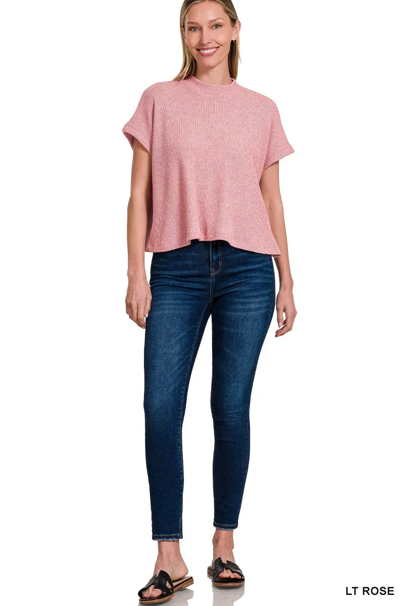 Zenana Sweater Boxy Top & Long Pants Set Easy Apparels