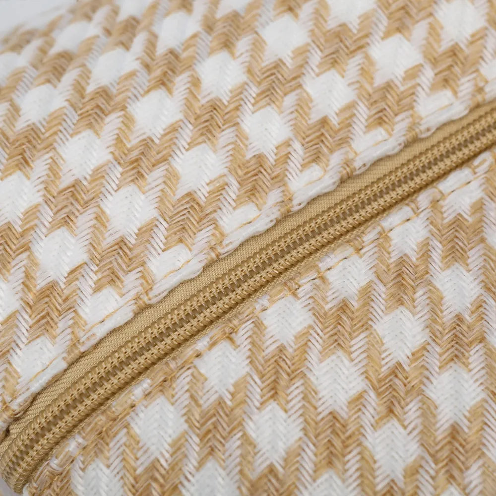 Houndstooth Canvas Travel Bag Easy Apparels
