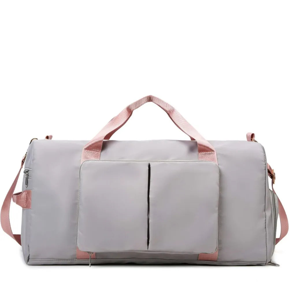 Wet and Dry Separation Travel Bag Light Gray One Size Easy Apparels
