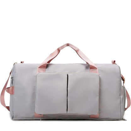 Wet and Dry Separation Travel Bag Light Gray One Size Easy Apparels