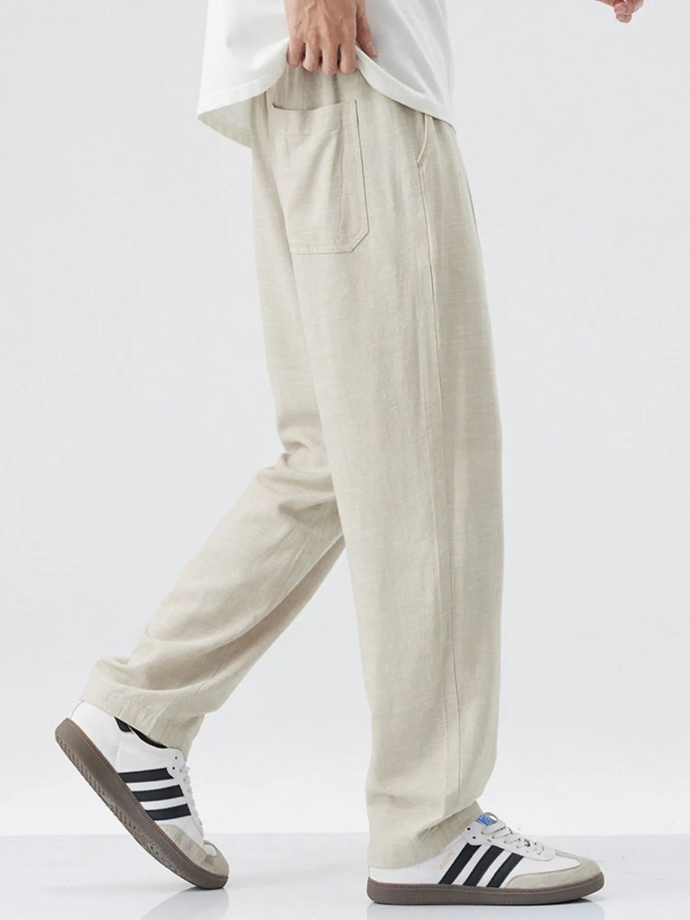 Men's Relaxed Fit Drawstring Casual Pants Easy Apparels