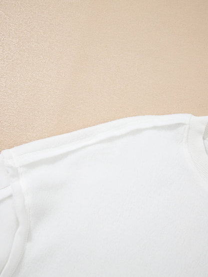 Trendsi Exposed Seam Chest Pocket Knit Pullover Sweatshirt