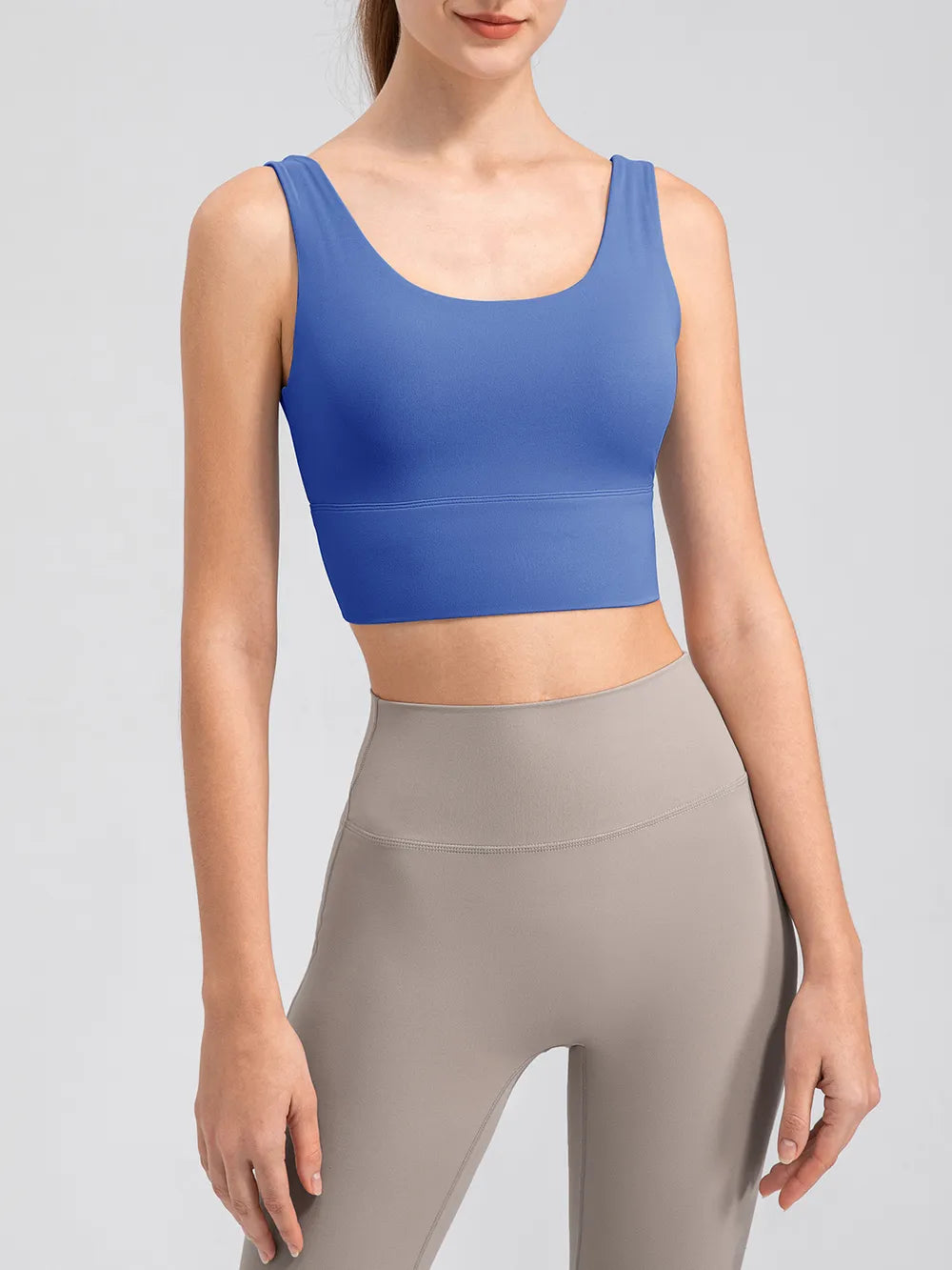 Scoop Neck Wide Strap Active Tank Easy Apparels
