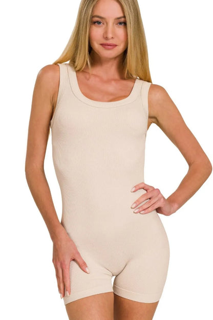Trendsi Zenana Ribbed Seamless Bodysuit