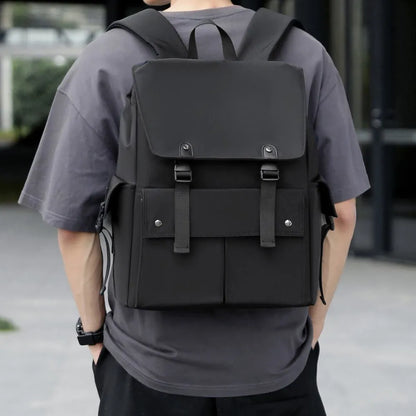 PU Leather Multi-Pockets Adjustable Strap Backpack Bag Easy Apparels