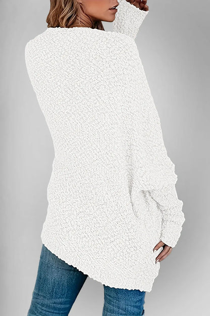Double Take Pocketed Open Front Long Sleeve Cardigan Easy Apparels