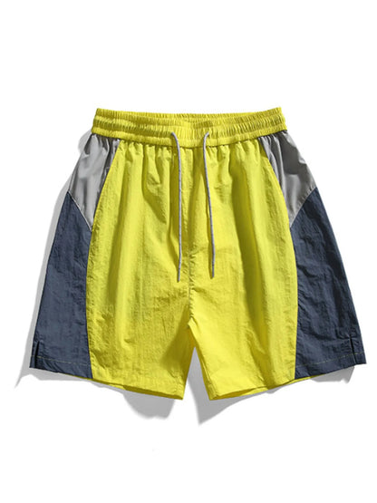 Men's Drawstring Color Block Shorts Easy Apparels