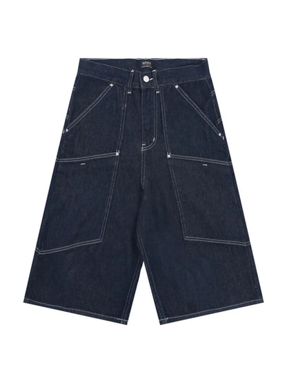 Men's Wash Cargo Denim Shorts Easy Apparels