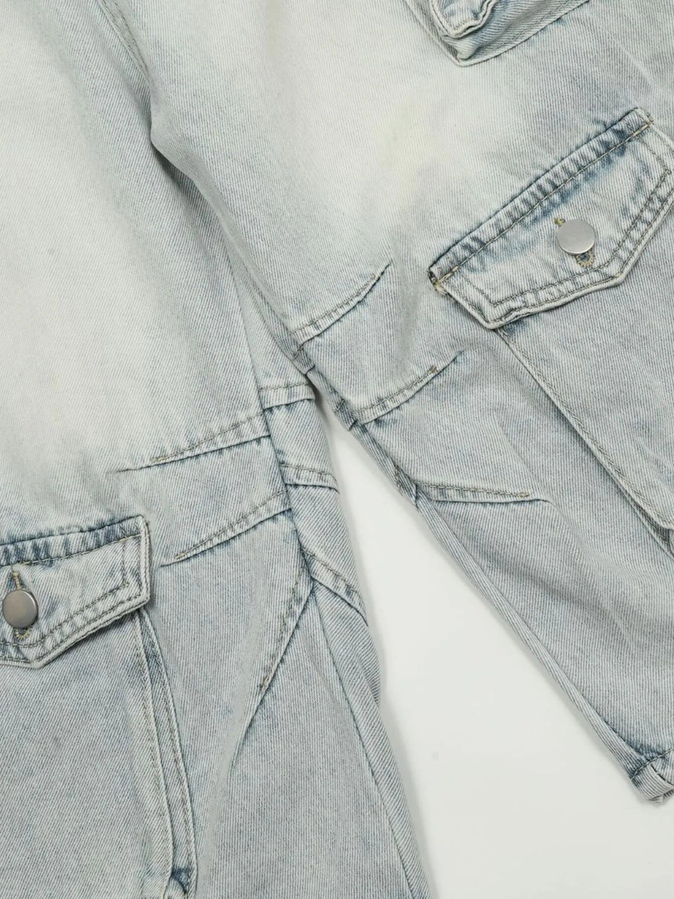 Men's Wide Leg Cargo Denim Shorts Easy Apparels