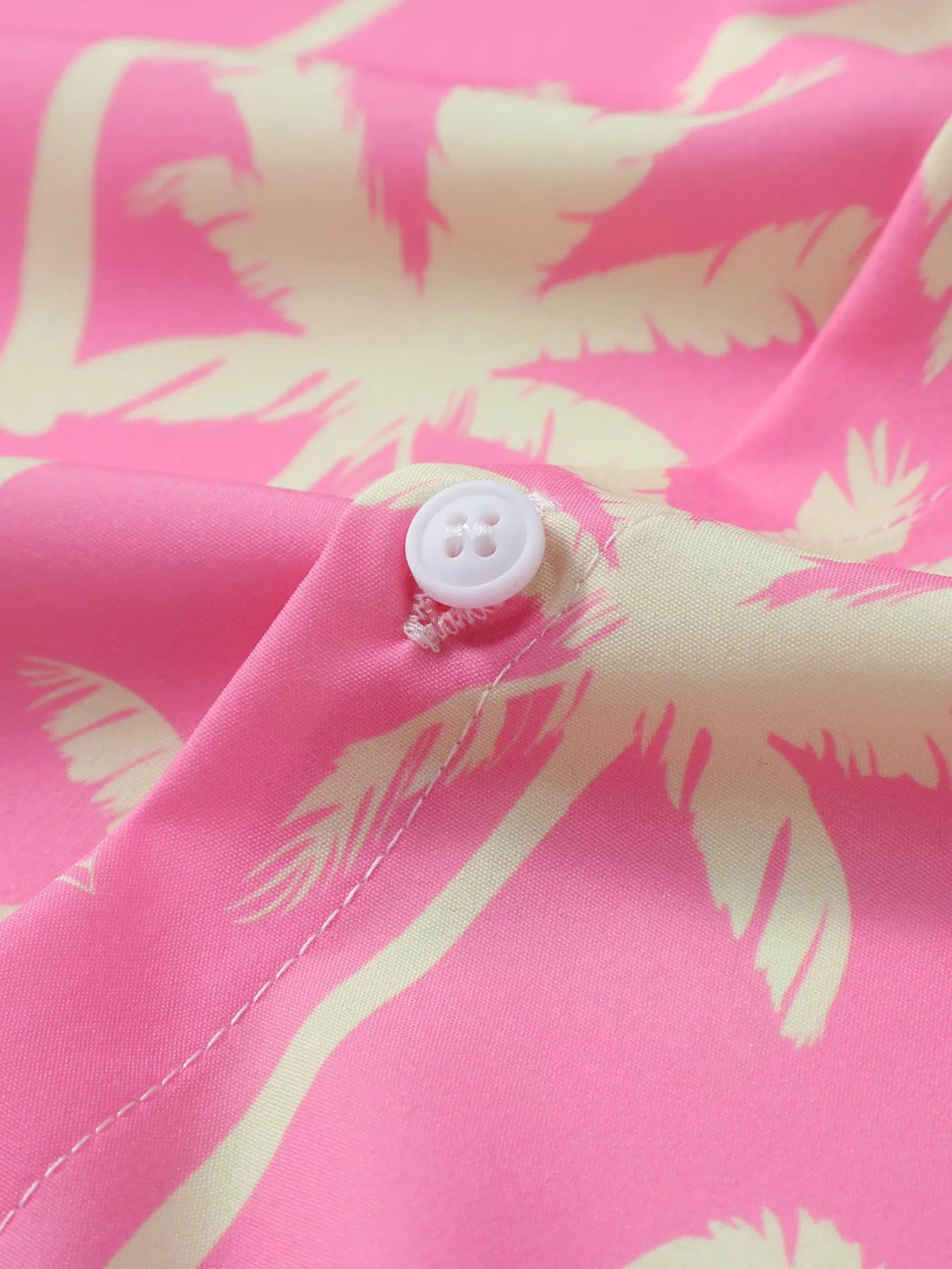 Men's Palm Tree Print Top and Shorts Summer Set Easy Apparels
