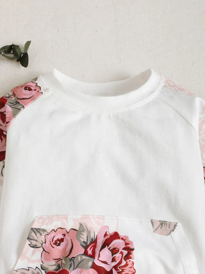 Children's Floral Top and Pants Set Easy Apparels