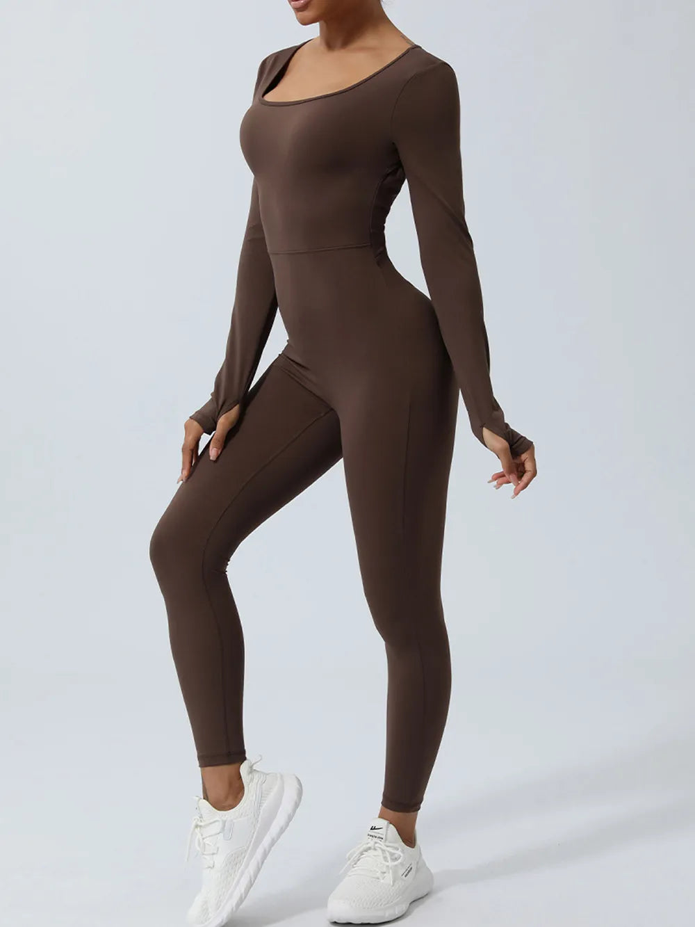 Twisted Backless Long Sleeve Jumpsuit Easy Apparels