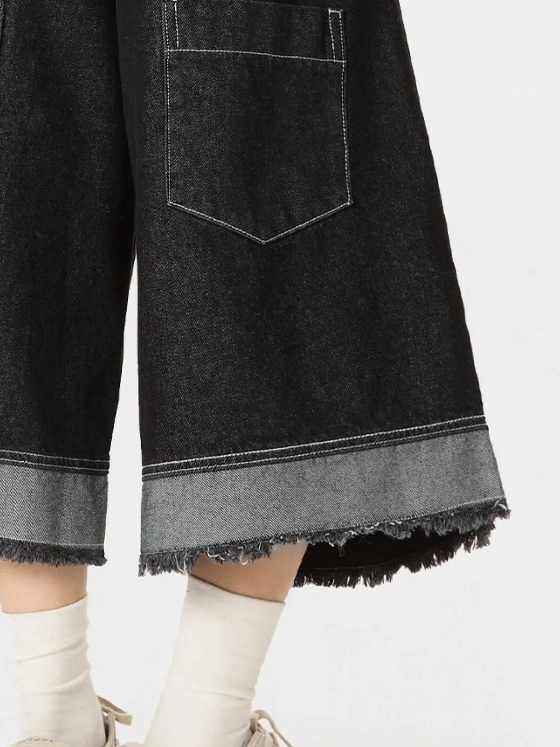 High-Waisted Button-Fly Denim Shorts Easy Apparels