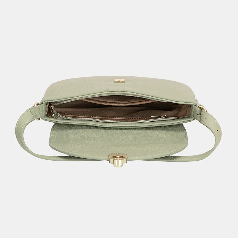 David Jones Metal Buckle Shoulder Bag Easy Apparels